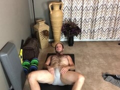 Booty workout sessions with Adam Castle and some cheeky fart JOI