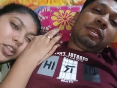 Desi Couple First Time Cum - Hot Indian Wife & Husband Romantic Sex