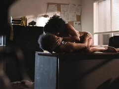 Hd, Lesbienne, Léchez, Mère que j'aimerais baiser, Seins naturels, Bureau, Chatte, Rasée