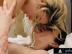 Girlsway - spunky stunners lustfully play with each other