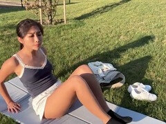 18 ans, Cul à la bouche, Branlette thaïlandaise, Groupe, De plein air, Public, Chatte, Jouets