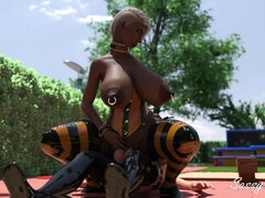 Trans Bimbos Fucking on the Playground