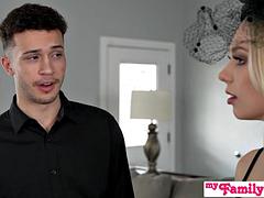 Demanding Stepsis Braylin Bailey Turns Funeral Apparel into Seduction Trap: Porn