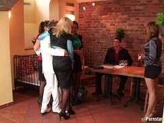 Vestite, Schizzo di sborra, Lesbica, Orgia, Festa, Raso, Doccia, Calze