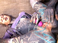 항문, 항문에서 입으로, 고딕, 삽입, 보지, 면도된, 스타킹