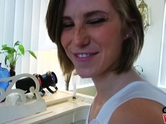 Leie, Blasen, Auto, Paar, Hundestellung, Pov, Realität