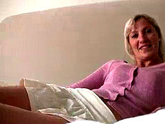 Milf, cowgirl, light-haired