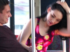 Aria Alexander sucked dick in the bus