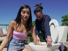 18 anos, Negroa, Boquete, Morena, Pau, Ébano negroa, Interracial, Ao ar livre cartaz de rua outdoor