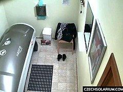 Amateur, Hd, Masturbation, Public, Chatte, Solarium, Adolescente, Voyeur