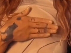 Horny Slut Pour Water on Herself While Wearing Only White