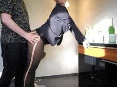 Amatør, Sperm skott, Dansk, Milf, Nylon, Strømpebukse, Sekretær, Upskirt