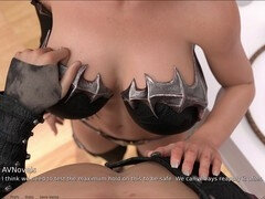 Steamy stories in a naughty visual novel about a hot blonde with big curves