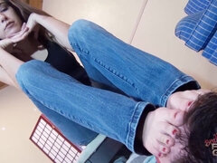 Dominerende, Fødder, Fetish, Fod fetish, Hårdt, Røvhåret, Teenager, Bryster