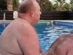 Pareja, Gorda, Maduro, Al aire libre