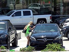 Shy Teen Paris Sucks And Fucks For A New Car