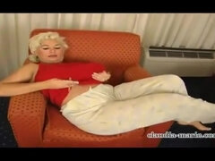 Steaming PLUMPER blond with massive tits plowing (Claudia Marie)