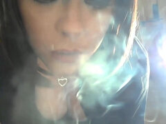 Brit PLUS-SIZE Domme Tina Snua Chain Smoking two Menthol Ciggies