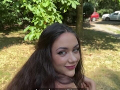 Bambino, Pompino, Brunetta, Europea, Sega, All'aperto, Ragazza, Tette