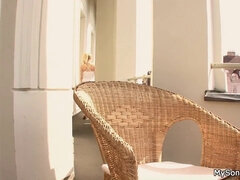 Blonde, Sucer une bite, Papa, Hard, Hd, Réalité, Criant, Adolescente