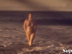 Lola Johnson - Hot Tropic - Lola Hot erotic outdoor solo at the ocean beach