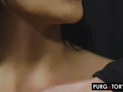 Soveværelse, Sort, Pik sutte, Langt ned i halsen, Pik, Brækfornemmelse, Latinsk, Naturlige bryster