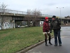 Sucer une bite, Tir de sperme, Hard, Mature, De plein air, Public, Adolescente