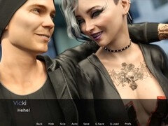 Tredimensionell, Stor stjärt, Universitet, Game, Goth, Kysser, Tatuering, Hora