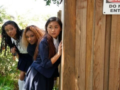 Cul, Noire, Sucer une bite, Brunette brune, Noir ébène, Branlette thaïlandaise, Piscine, Adolescente