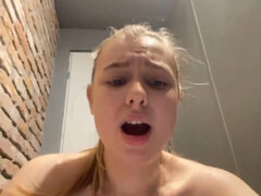 Amateur, Belle grosse femme bgf, Gros cul, Blonde, Gode, Femelle, Chatte, Solo