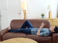 Hot Japanese MILF Miyako Hori Fucks Son-in-Law - Squirting & Cream Pie