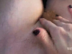 Heather Red's Freckled Red Bush in Risky Car Masturbation