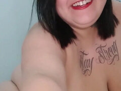 Belle grosse femme bgf, Gode, Femelle, Fait maison, Masturbation, Solo