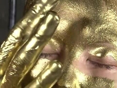 Enticing Japanese lady acting in amazing facial performance