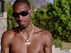 Anál, Velké péro, Černé, Brunetka, Přichyceni, Ebenové, Mezirasové, Milf žcbp