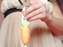 Fêmea, Masturbação, Solo chão, Vibrador