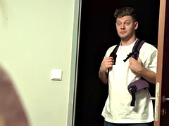 Sweethearts love to fuck hardcore in a threesome