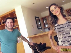 큰 엉덩이, 큰 음경, 큰 가슴, 오랄섹스, 흑갈색 머리, 도기스타일, 셀카