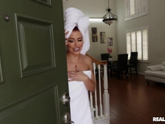 アメリカ人, ベッドルーム, デカチン, フェラチオ, ハードコア, ハメ撮り, オマンコ, シャワー