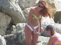 Marvelous Bra-Less Unexperienced Teenagers - Hidden Cam Beach Image Sesh