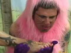 Store bryster, Blondine, Trældom, Fod fetish, Hårdt, Massage, Barberet