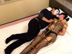 Amatör, Asiatisk, Bdsm, Par, Dildo, Fingering, Bunden, Vibrator