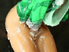 Jato de porra, Consolo, Buraco glory hole, Masturbação, Raspar depilar, Solo chão, Esperma, Tetas