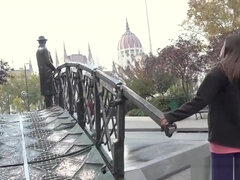 Spanish beauty bangs for money on vacation