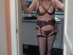 Hot wife dresses up at home before meeting my friend at the hotel