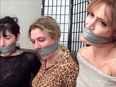 four girls tape Gagged