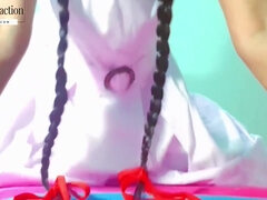 Asiatisk, Kvinna, Onani, Orgasm, Fitta, Verklighet, Skolflicka, Solo