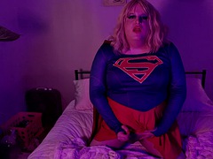 Enthousiasteling, Grote lul, Grote mammen, Blond, Travestiet, Sperma shot, Shemale, Alleen