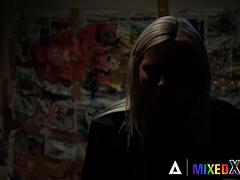 MIXEDX - Zazie Skymms Sly Charm Fuels Steamy Interracial Lesbian Threesome With Stepsisters