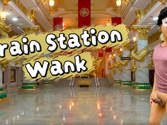 The Train Station Toilet Saved a Man After Getting His Cock Hard